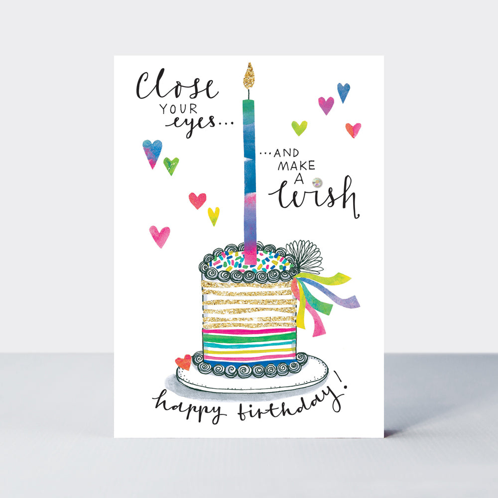 Zest - Close your eyes & make a wish - Birthday Card
