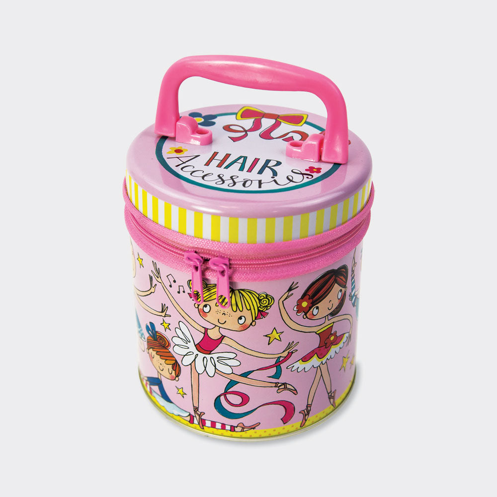Zipped Storage Tins Hair Accessories/Ballerina