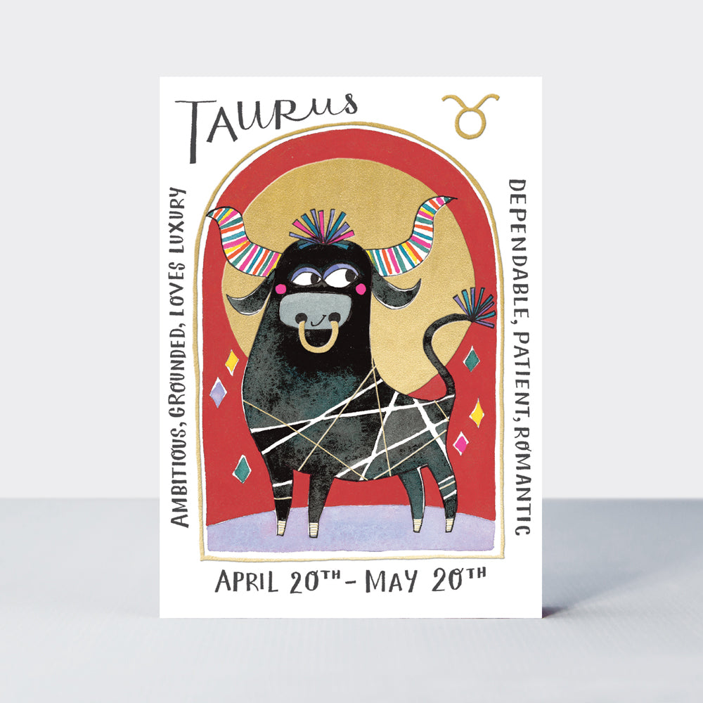 Taurus Birthday Card - Zodiac (April 20 - May 20)