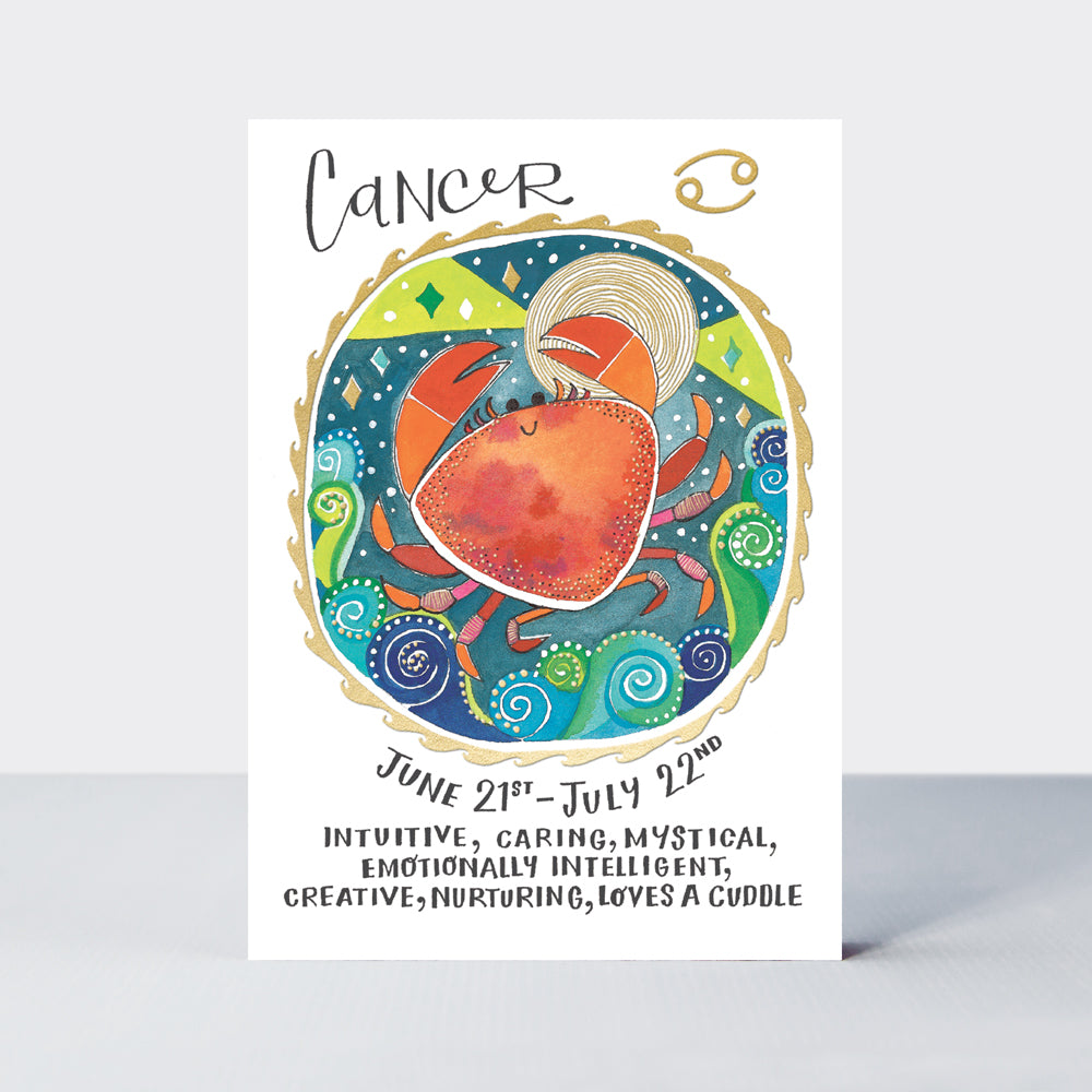 Cancer Birthday Card - Zodiac (June 21 - July 22)