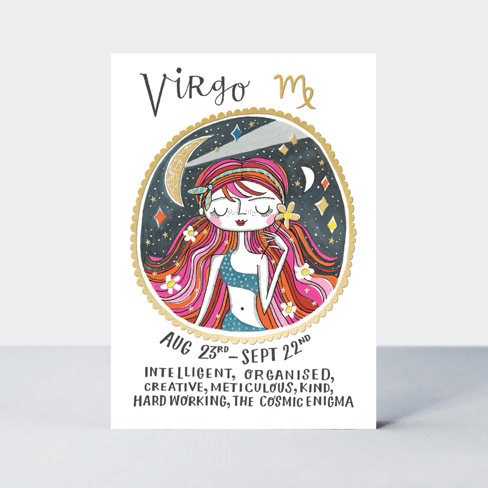 Zodiac Birthday Card - Virgo