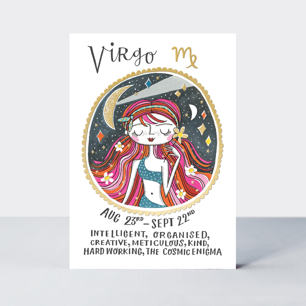 Virgo Birthday Card - Zodiac (August 23 - September 22)