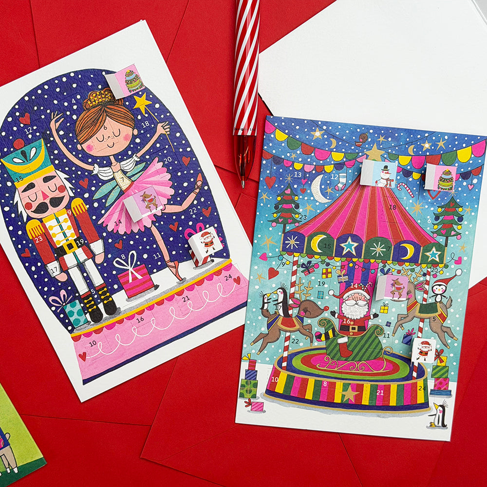 Advent Calendar Card - Christmas Carousel