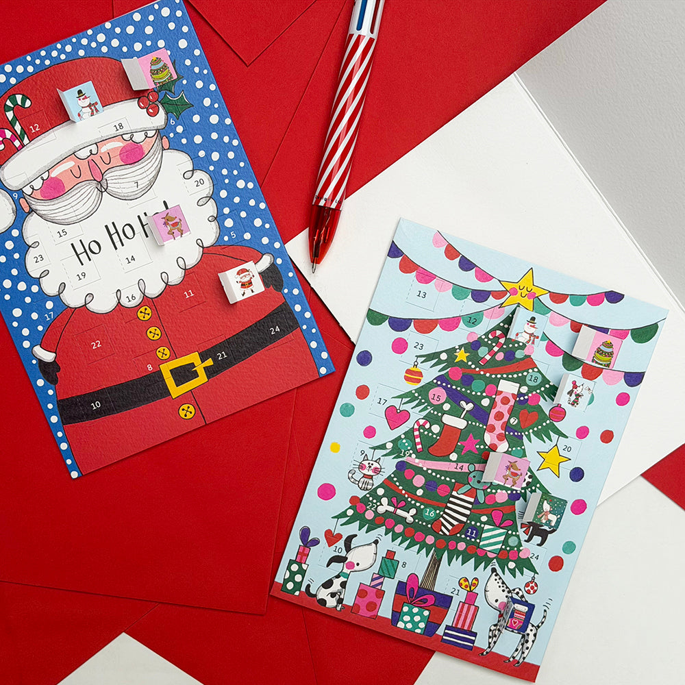Advent Calendar Card - Christmas Tree/Presents/Dogs