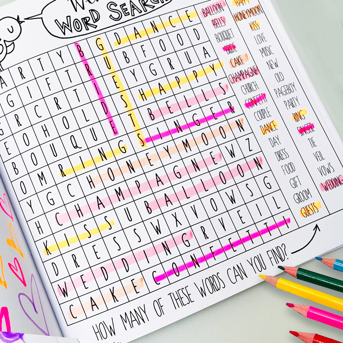 Wedding Activity Colouring Book