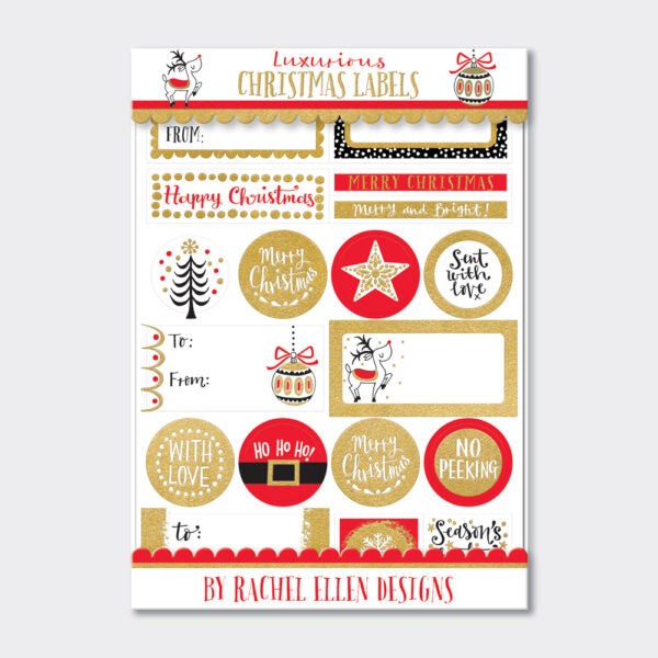 Free Printable Christmas Labels!