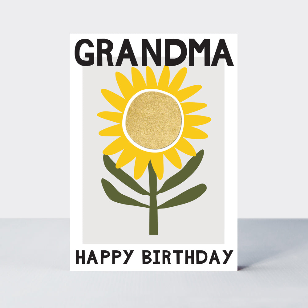 Belle - Grandma Birthday Sunflower - Birthday Card