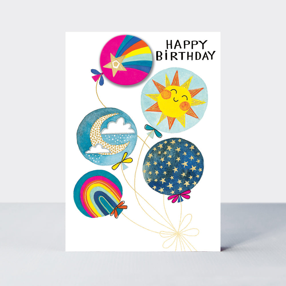 Bewitched - Happy Birthday Balloons - Birthday Card