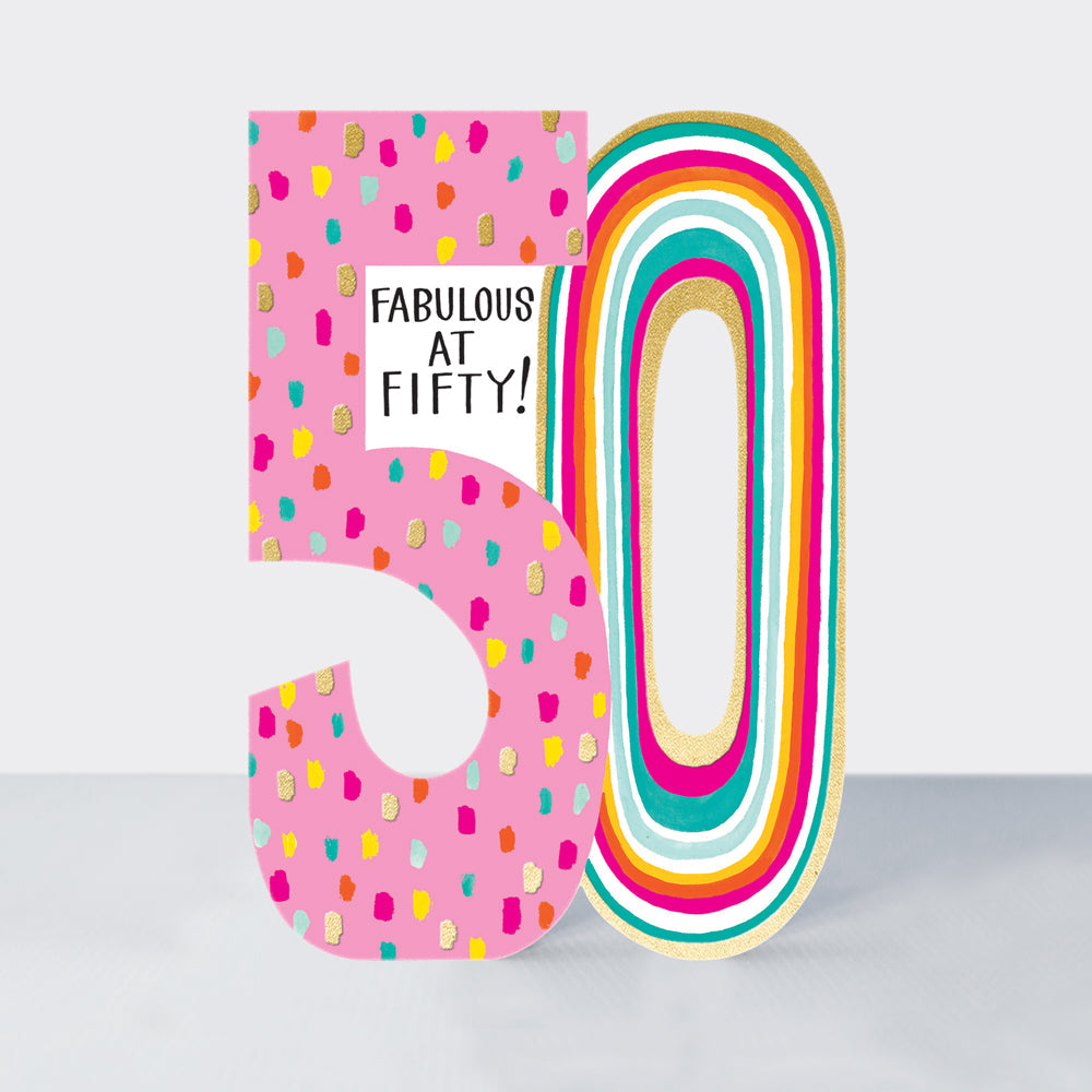 Cookie Cutters - Fabulous at 50  - Birthday Card