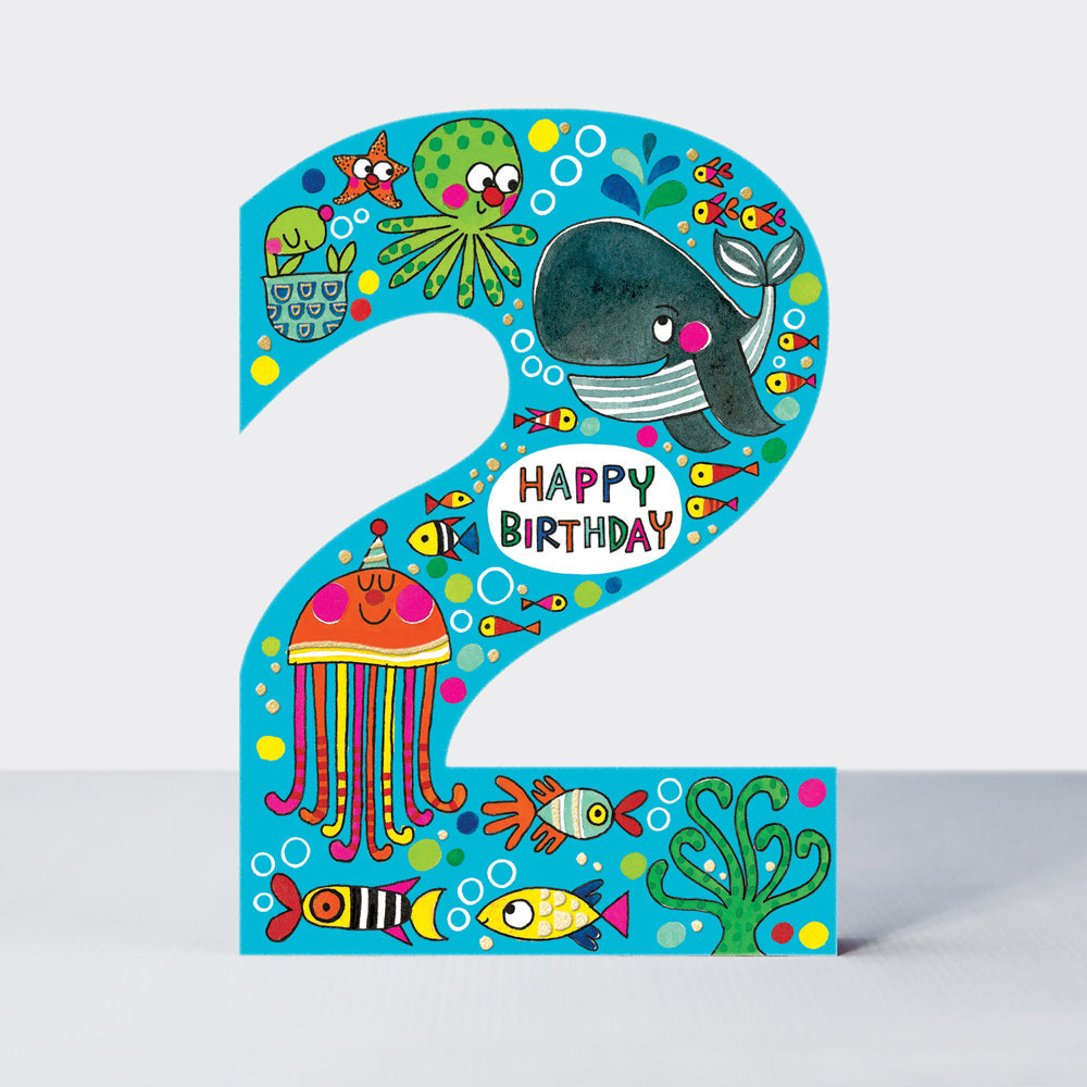 Cookie Cutters - Age 2 Under the Sea - Birthday Card