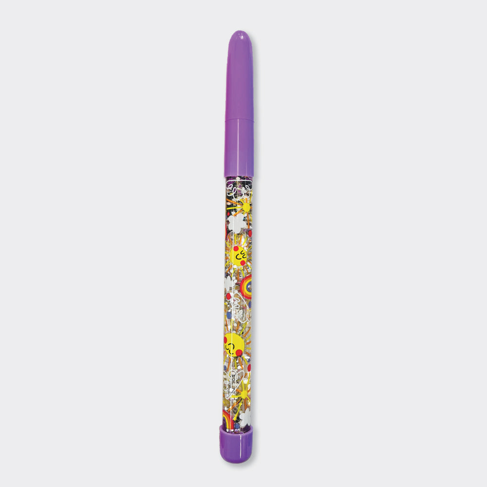 Glitter Pen- Purple Suns and Rainbows