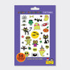 Children's Halloween Glow In The Dark temporary tattoos pack