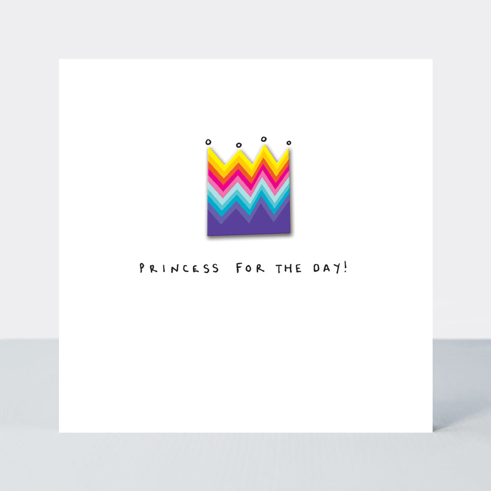 Lollipop - Princess For The Day Crown - Birthday Card