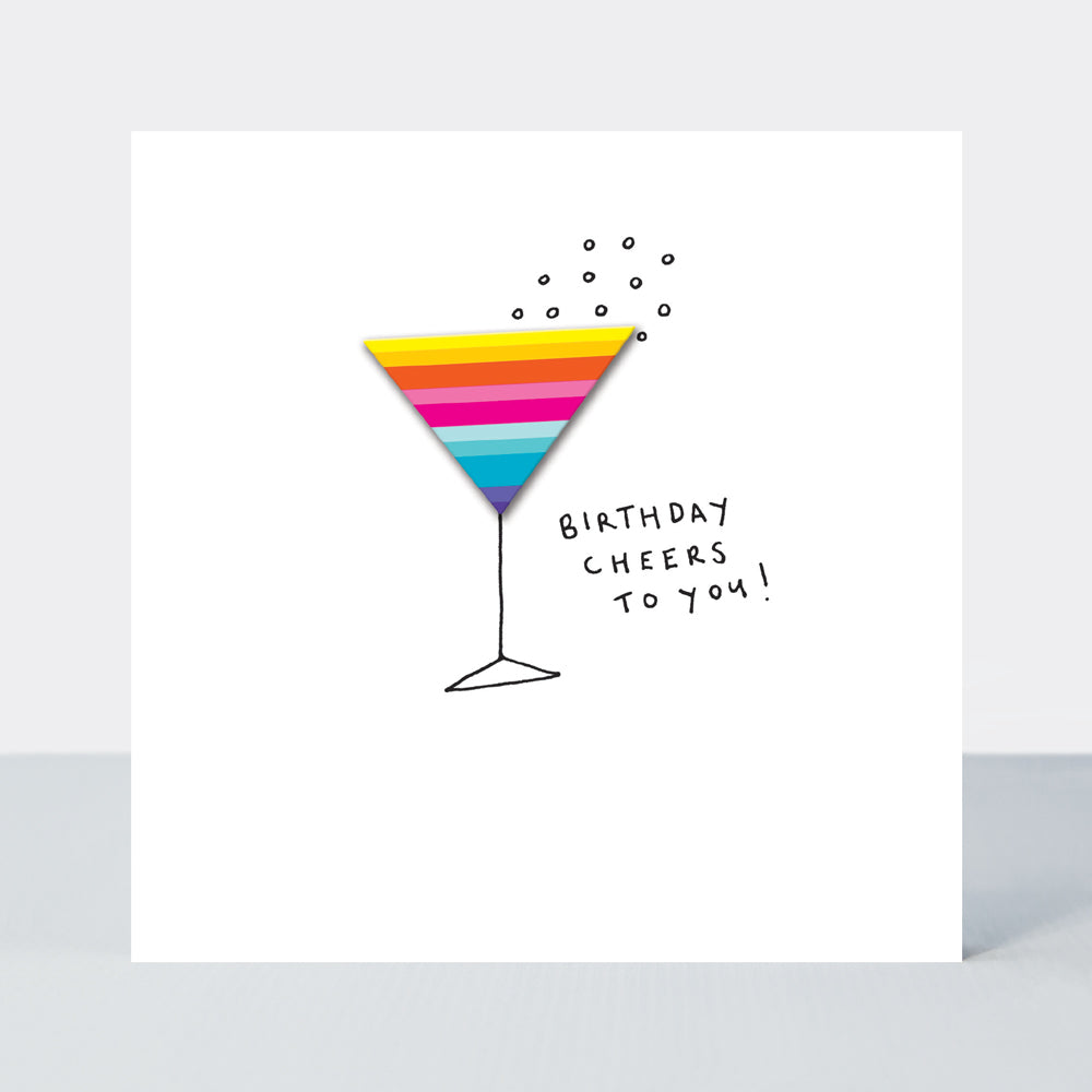 Lollipop - Birthday Cheers To You Cocktail - Birthday Card
