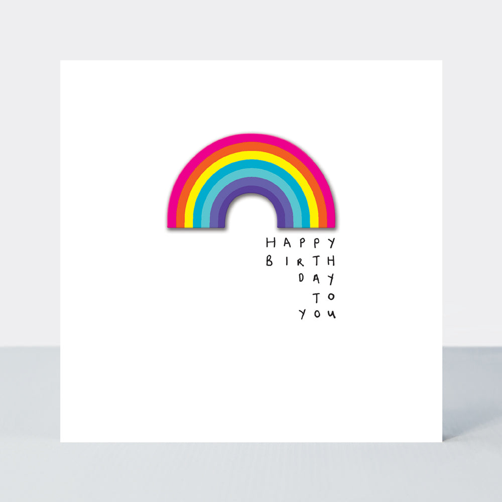 Lollipop - Happy Birthday To You Rainbow - Birthday Card