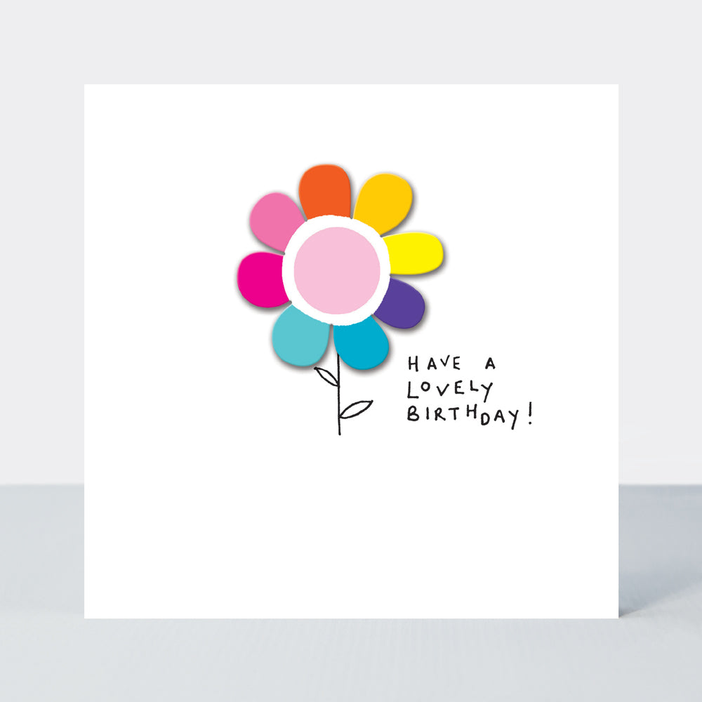 Lollipop - Lovely Birthday Flower - Birthday Card