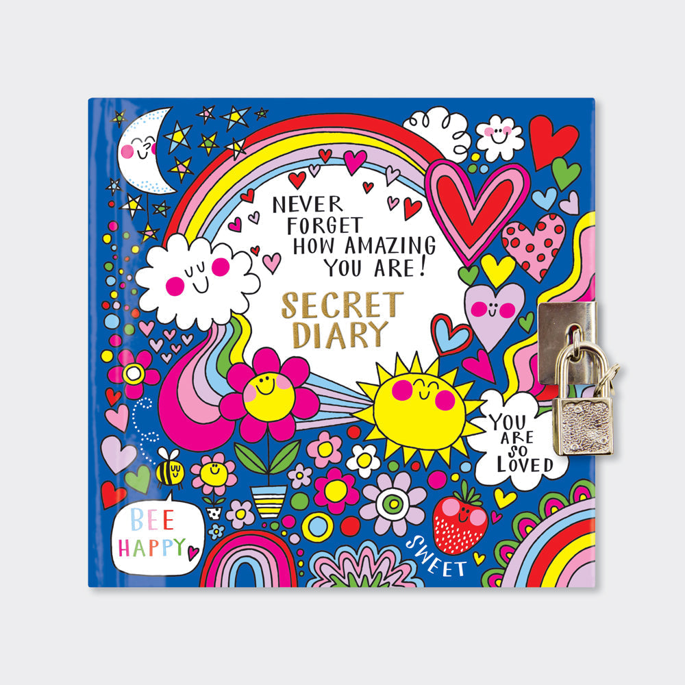 Secret Diary with padlock purple Never forget how amazing you are!
