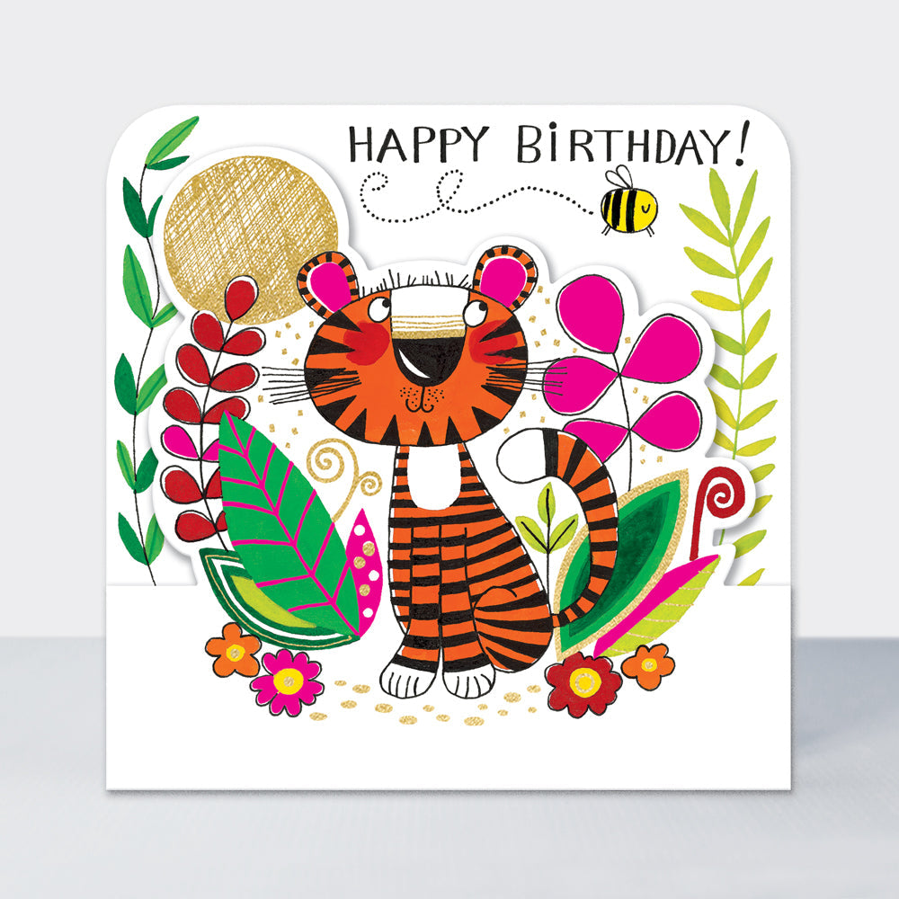 Side by Side - Happy Birthday Tiger - Birthday Card