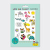 Children's 'Love Our Planet' Animal Temporary Tattoos