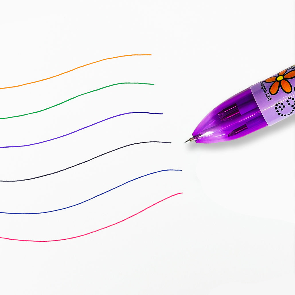 6 Colour Pen- Bee Happy