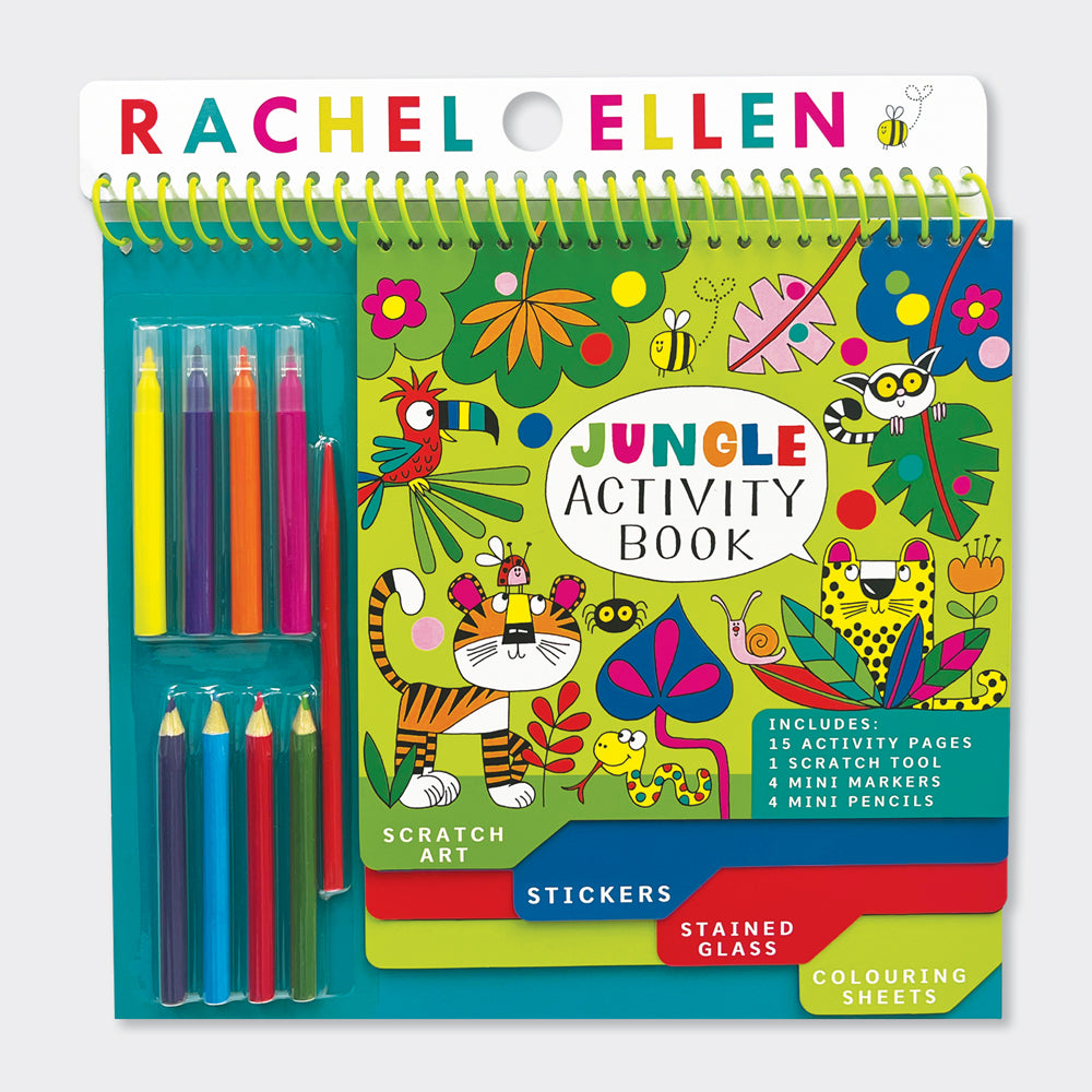 Activity Book with Scratch Art & Stickers - Jungle
