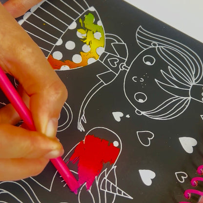 Activity Book with Scratch Art &amp; Stickers - Fairytale Princess