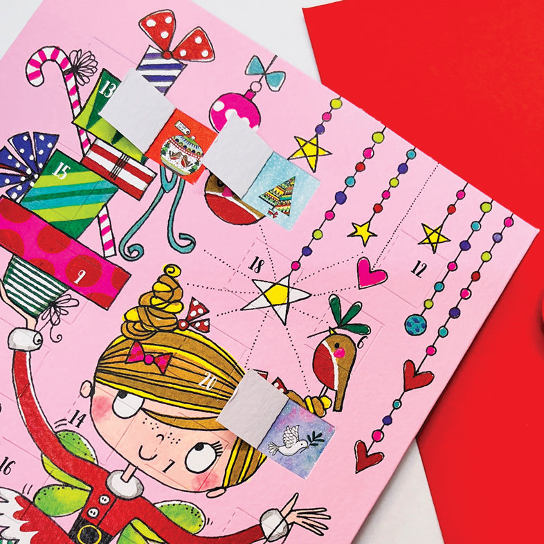 Advent Calendar Card - Fairy &amp; Reindeer