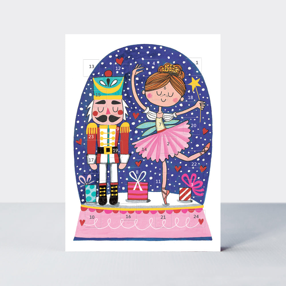 Advent Calendar Card - Nutcracker/Snow Globe