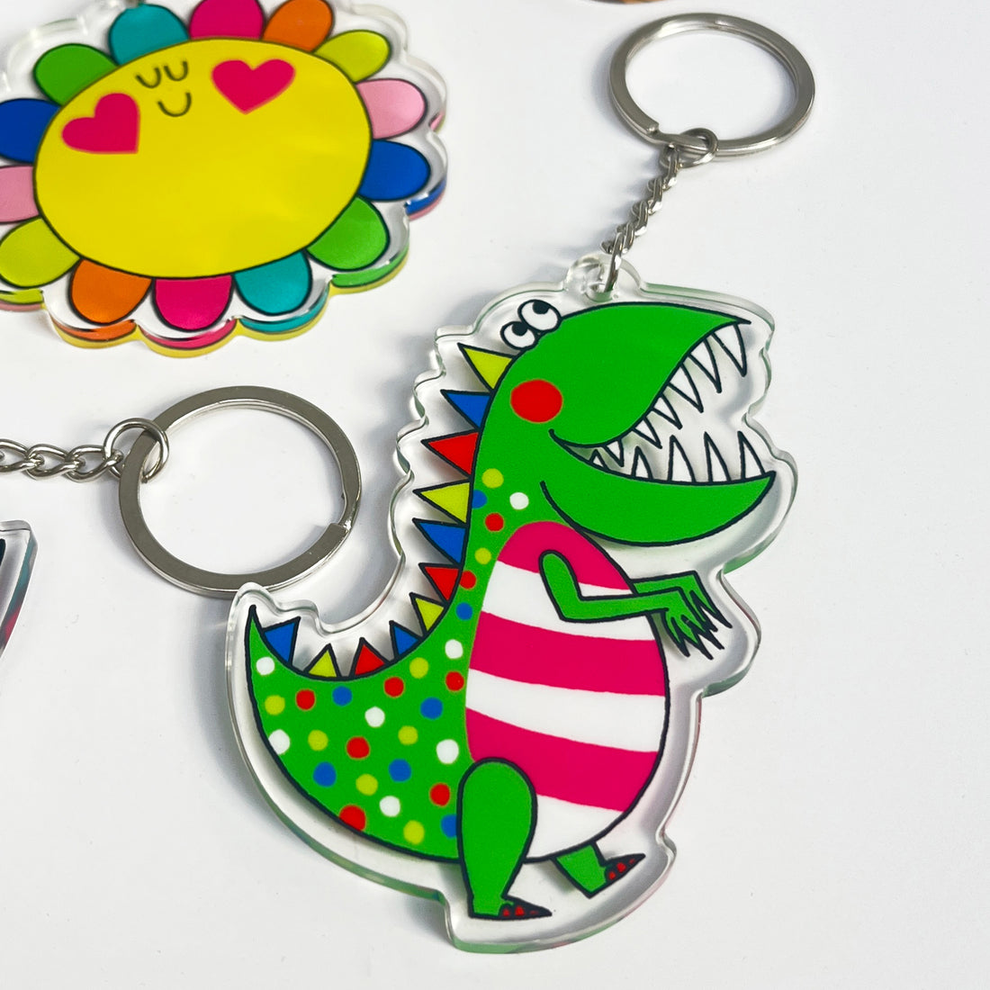 Acrylic Keyrings - Dinosaur