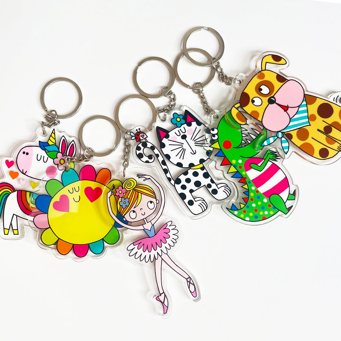 Acrylic Keyrings - Flower