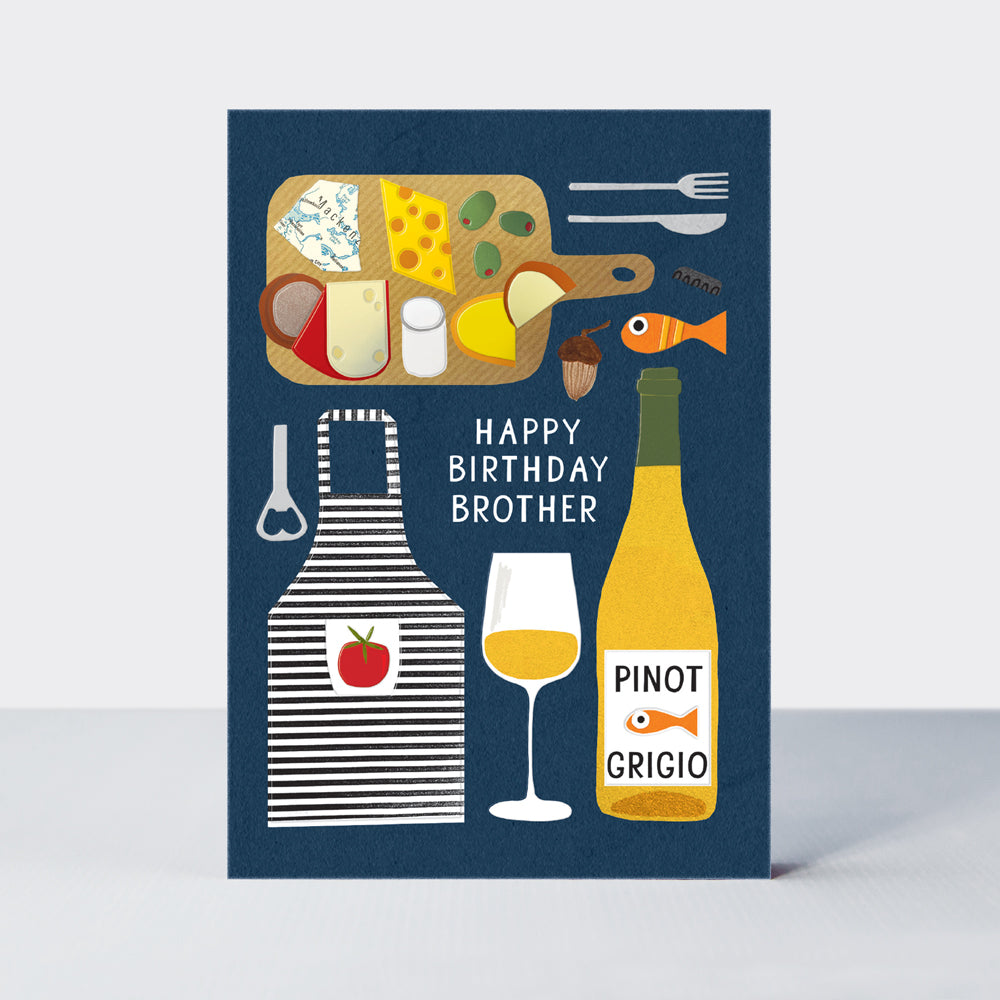 Al Fresco - Brother Birthday Cheese Board Card