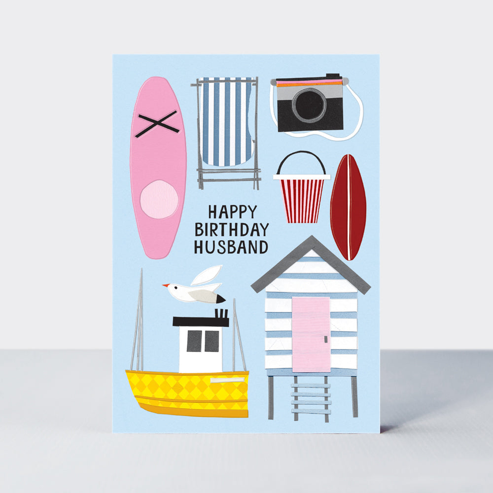 Al Fresco - Husband Birthday Beach Day Card