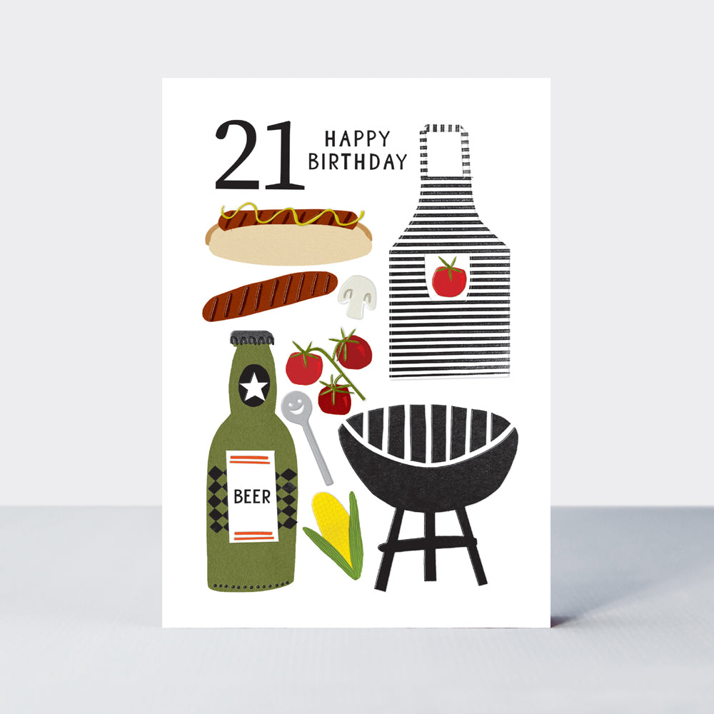 Al Fresco - Age 21 Birthday BBQ Card