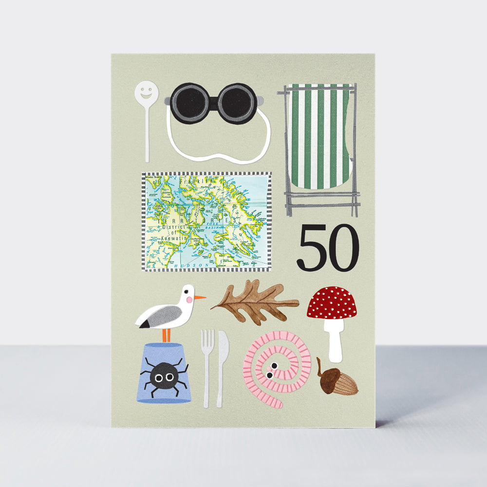 Al Fresco - Age 50 Birthday Coastal Adventure Card
