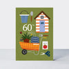 Al Fresco - Age 60 Birthday Gardener Card