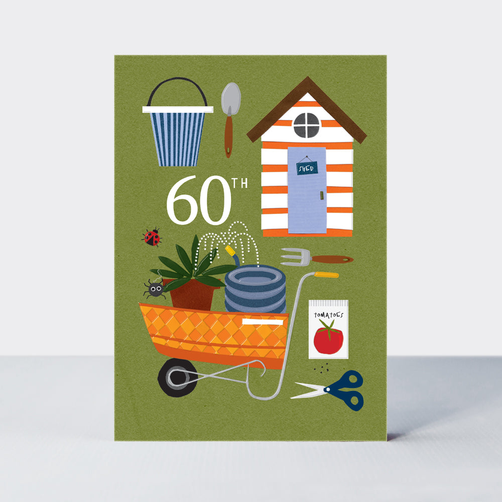 Al Fresco - Age 60 Birthday Gardener Card