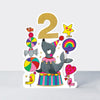 Balancing Act - Age 2 Birthday Card Girl Seal