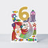 Balancing Act - Age 6 Birthday Card Girl Mermaid