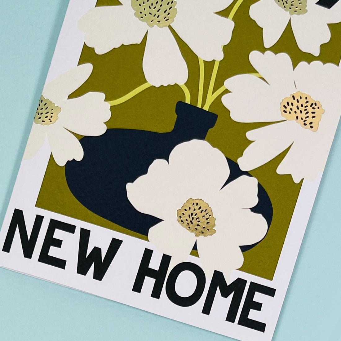 Belle -  Cosmos Bunch - Happy New Home Card