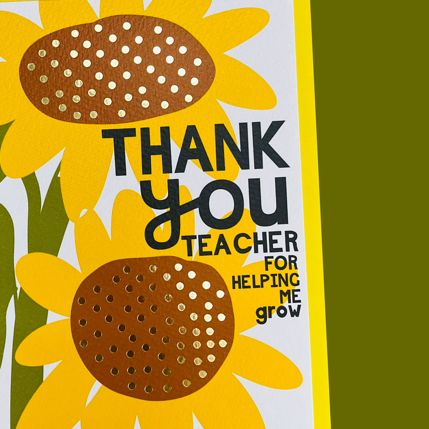 Belle - Thank You Teacher For Helping Me Grow Card