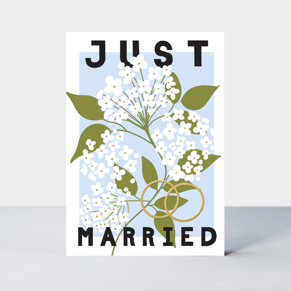 Belle - Just Married Wedding Card