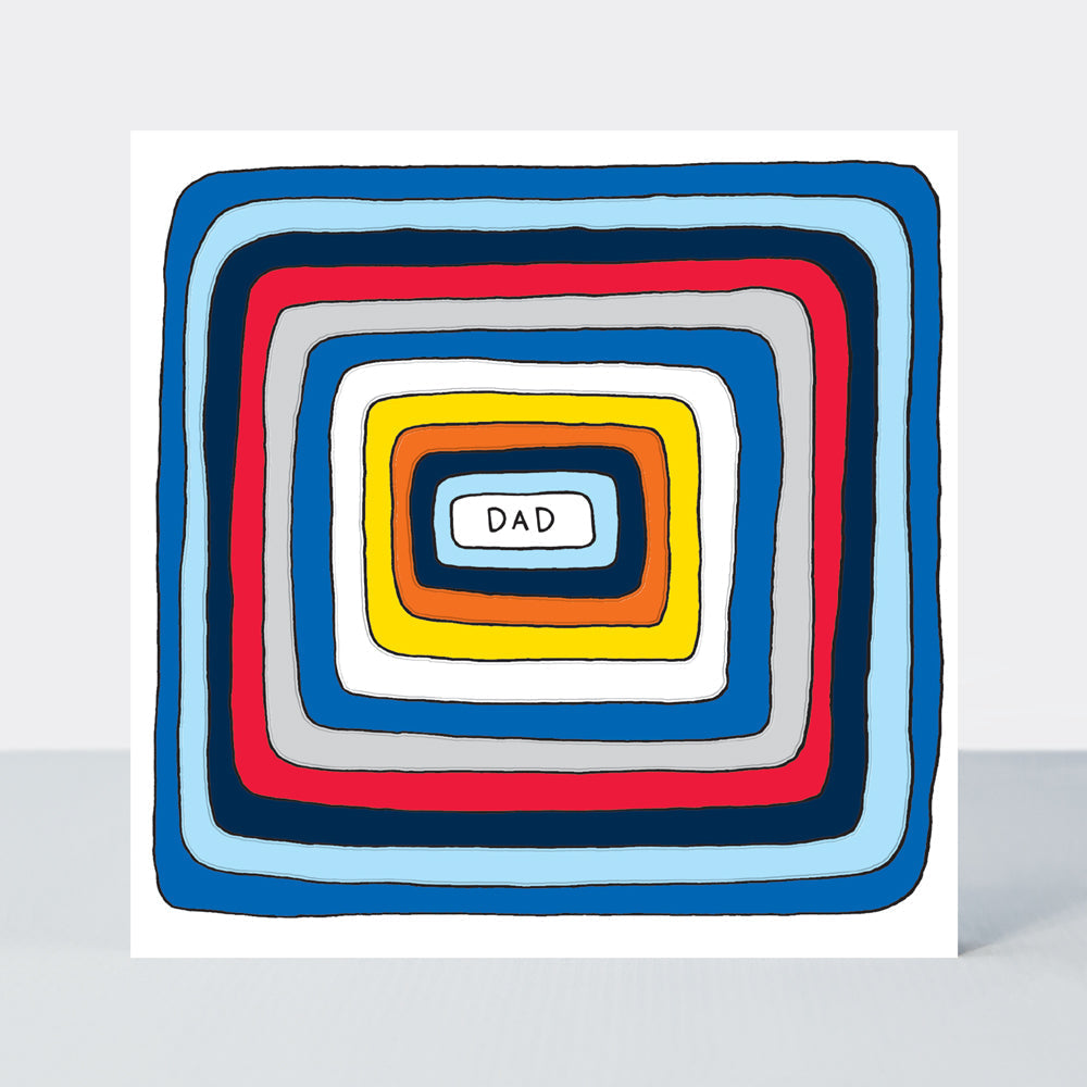 Scatter Brain - Dad Birthday/Colourful Stripes Card