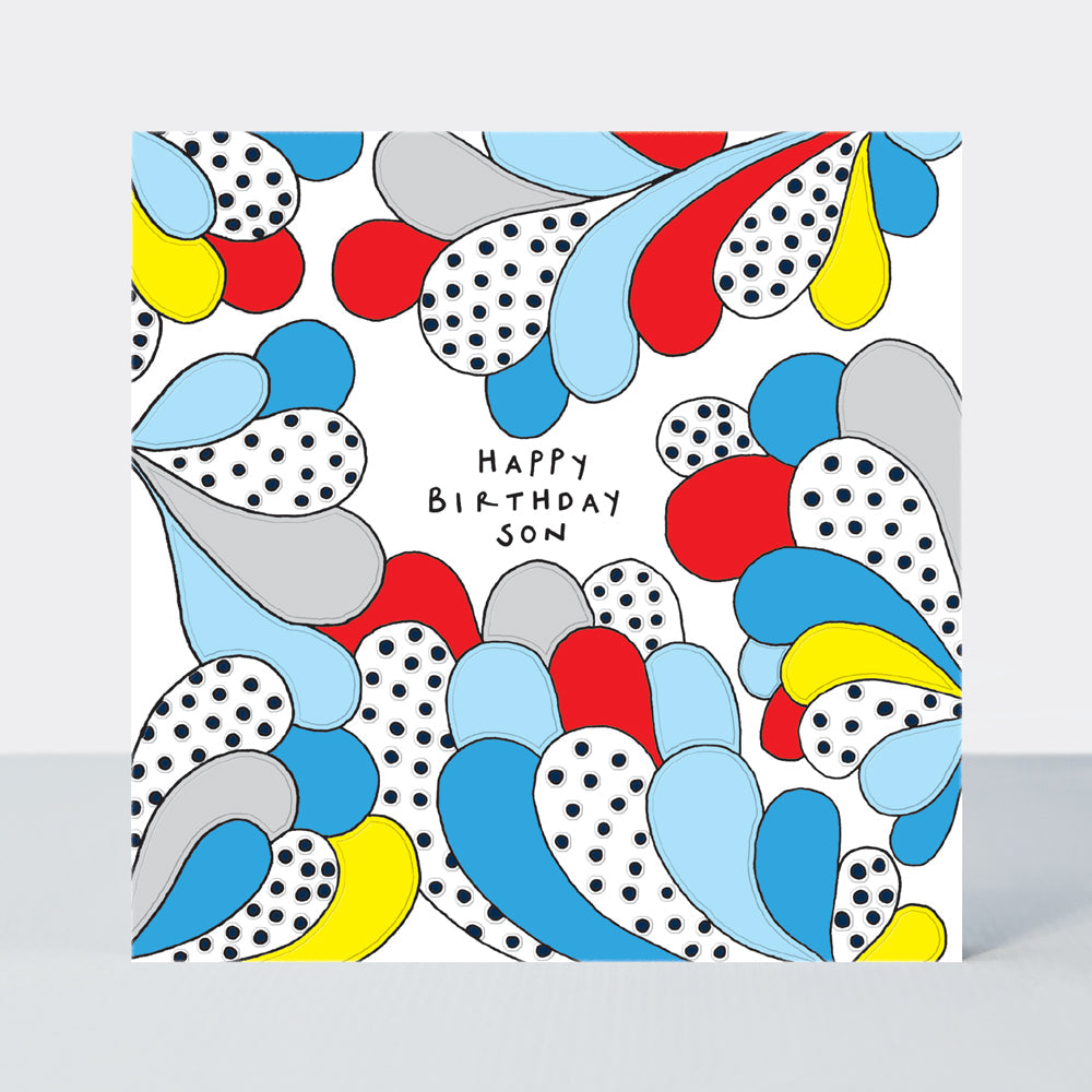 Scatter Brain - Son Birthday/Comic Book Style Explosion Card