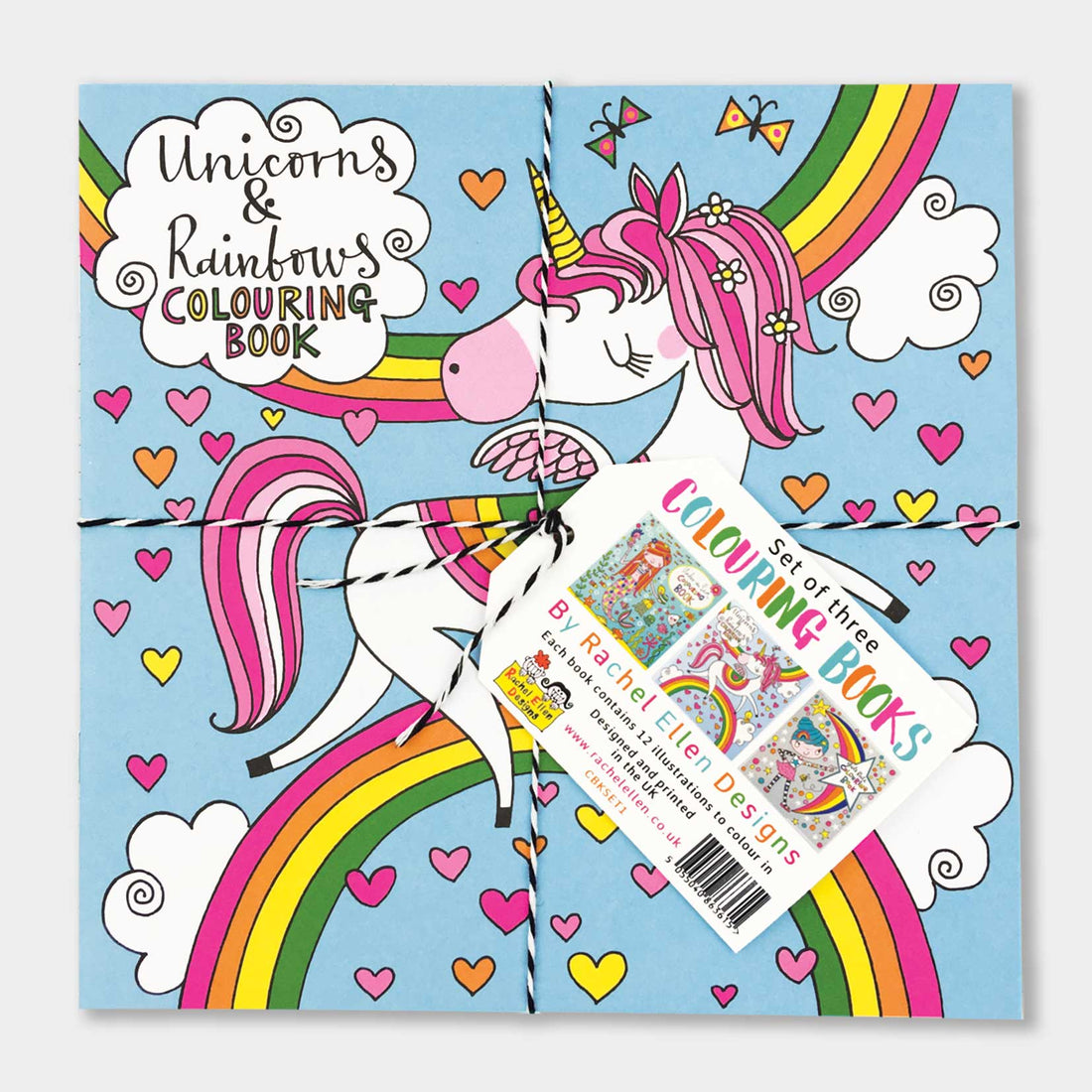 Mermaids, Unicorns &amp; Girls Rule Colouring Book Set of 3