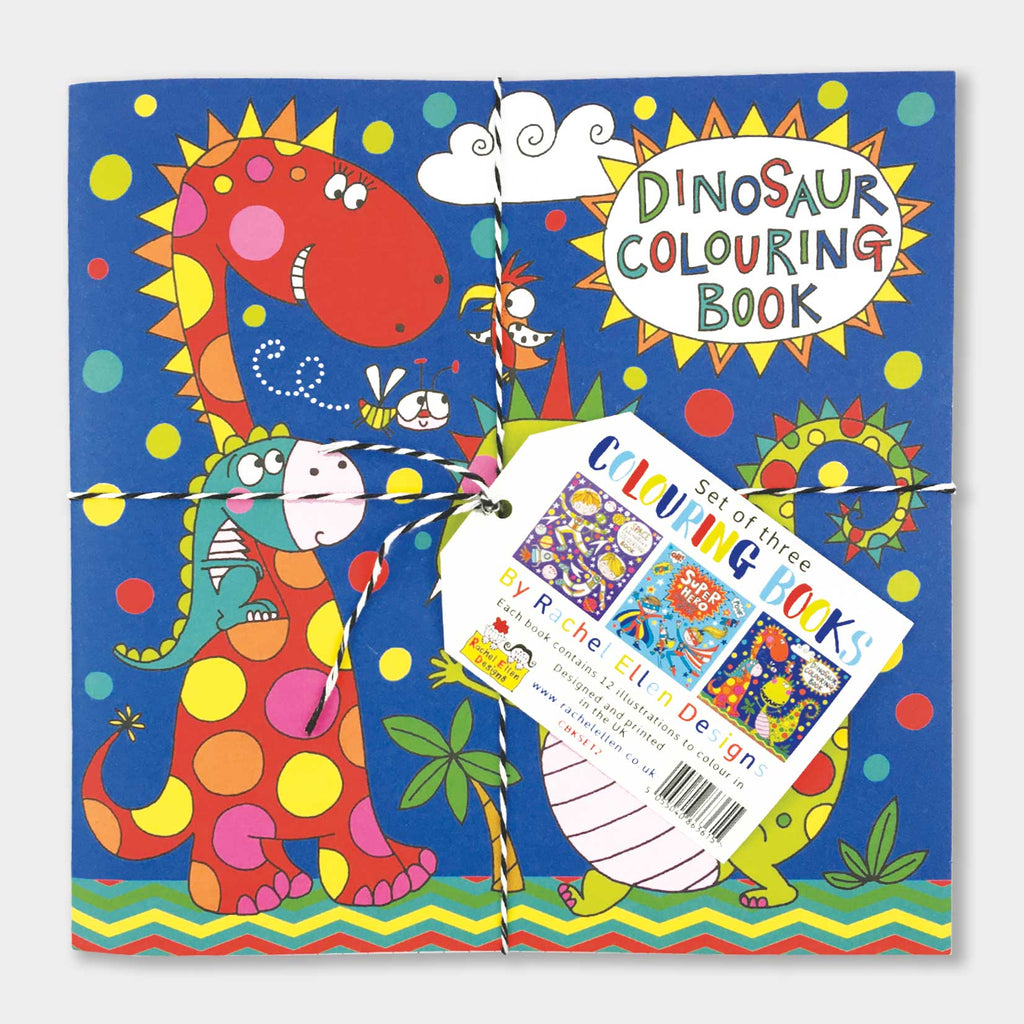 Dinosaurs, Space & Superheroes Colouring Book Set of 3
