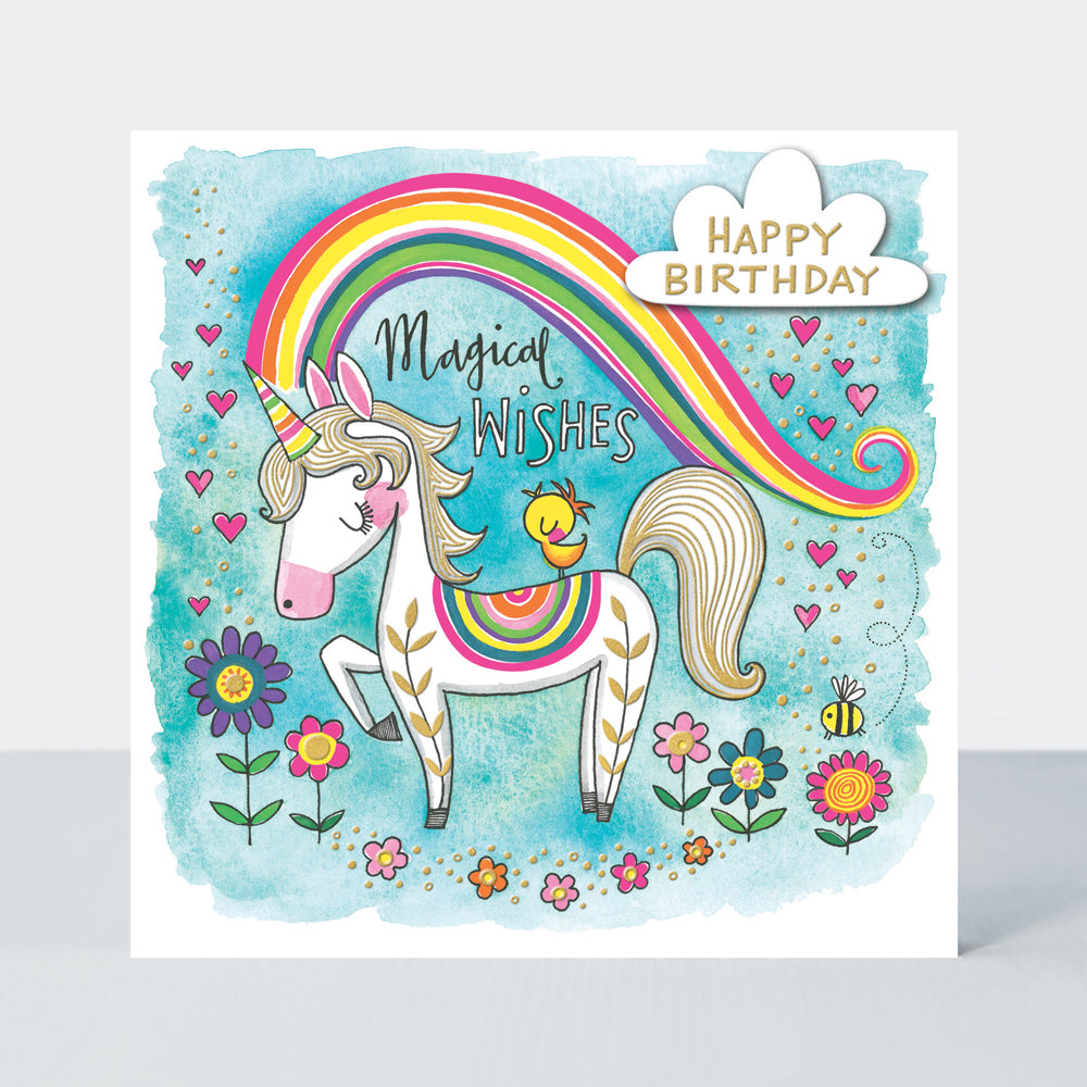 Chatterbox - Magical Wishes Unicorn  - Birthday Card