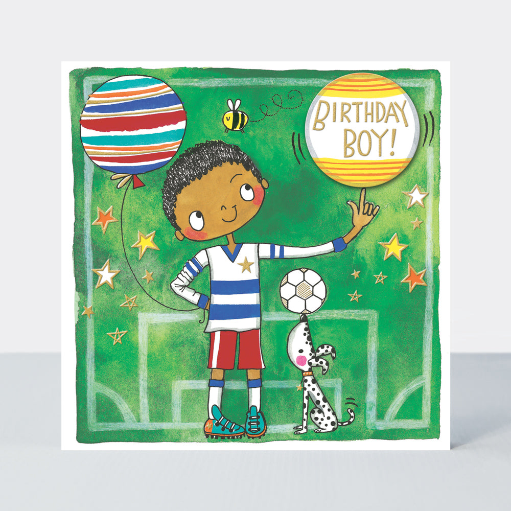 Chatterbox - Birthday Boy - Boy &amp; Football  - Birthday Card