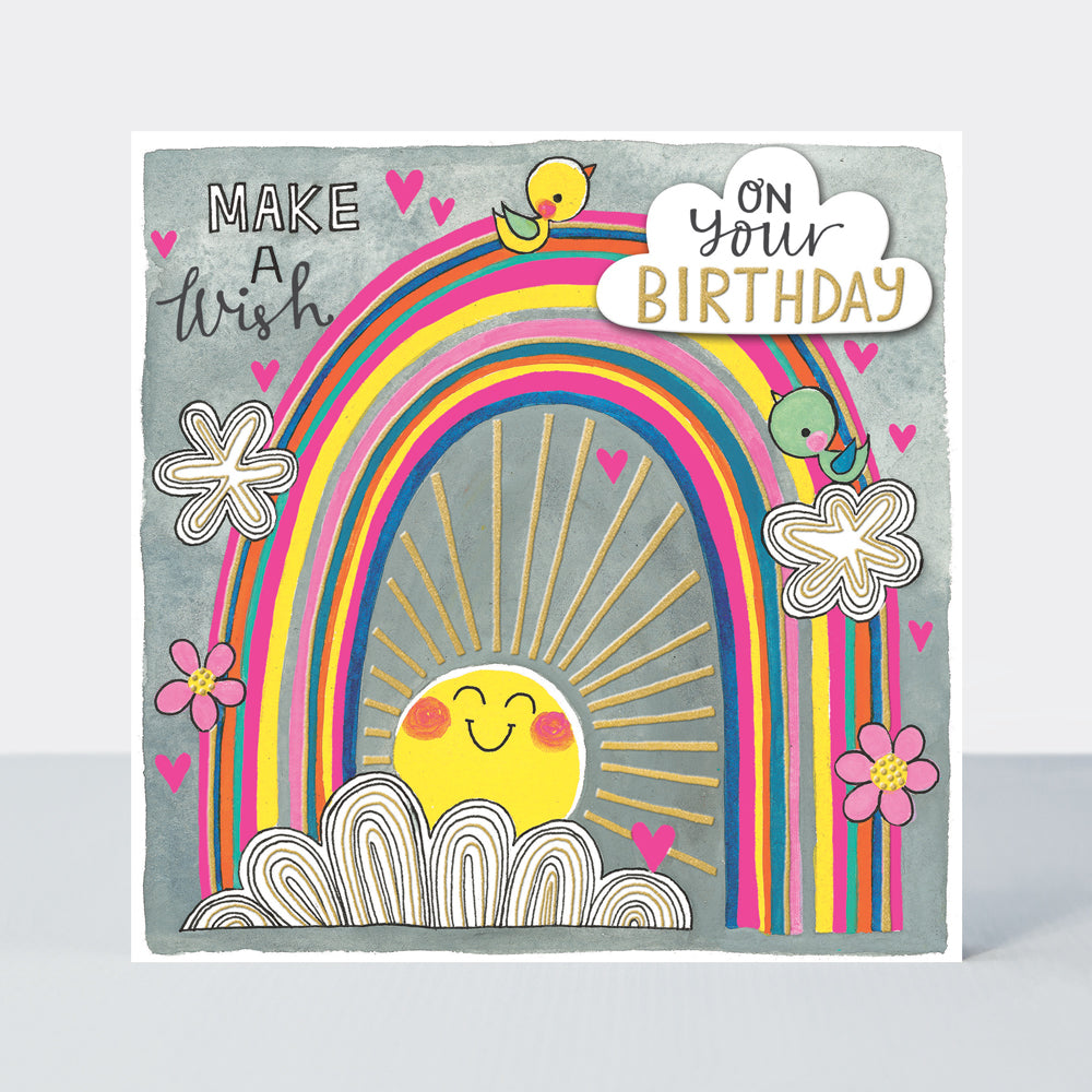 Chatterbox - Make a Wish Rainbow  - Birthday Card