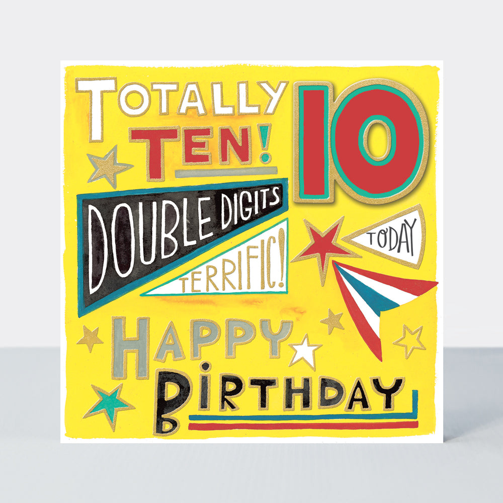 Chatterbox - Totally 10 Terrific!  - Birthday Card