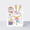 Cherry on Top - Happy Birthday Bunny Ballerina  - Birthday Card